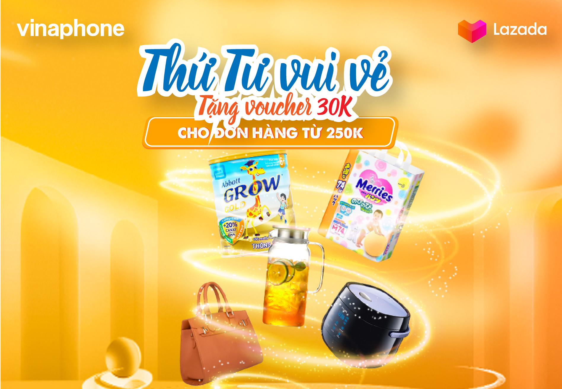 THỨ TƯ VUI VẺ- VinaPhone dành tặng hàng trăm voucher mua sắm cho khách hàng